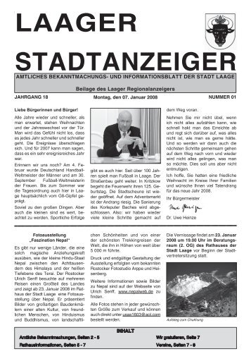 Laager Stadtanzeiger - Stadt Laage