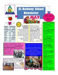 St Anthony School Newsletter - St. Anthony Elementary School