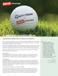 Case Studies - TaylorMade-adidas - Staples Advantage Newsroom