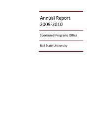 Annual Report 09-10.pdf - Ball State University