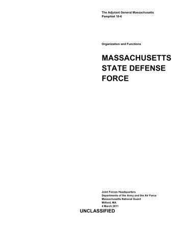 massachusetts state defense force - STATES - The National Guard