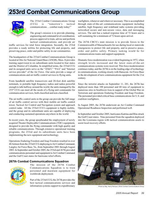 FY05 Annual Report Final - STATES - The National Guard