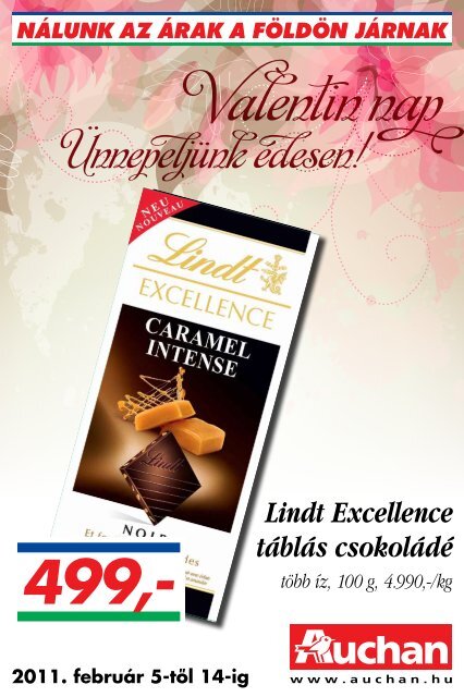 Lindt Excellence táblás csokoládé - Auchan