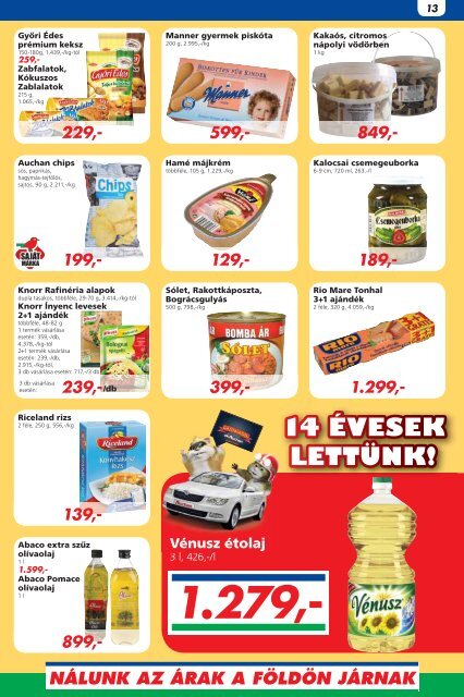 nálunk az árak a földön járnak - Auchan