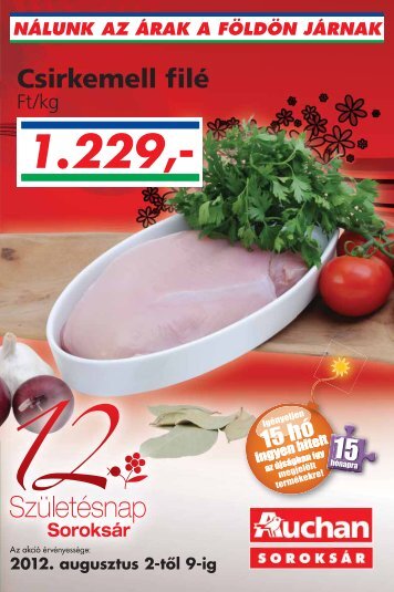 nálunk az árak a földön járnak - Auchan