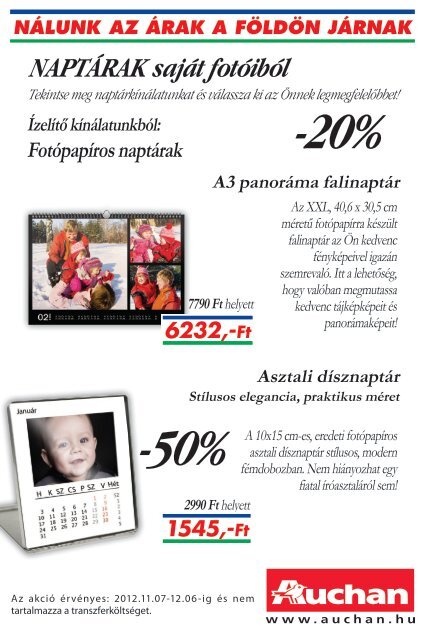 NÁLUNK AZ ÁRAK A FÖLDÖN JÁRNAK - Auchan