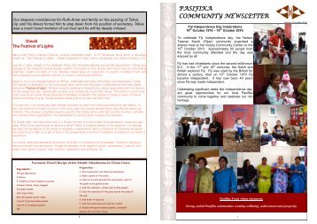 PASIFIKA COMMUNITY NEWSLETTER - bewell.org.nz