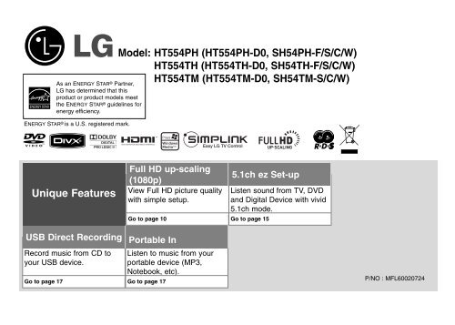 HT554PH-D0, SH54PH-F/S/C/W