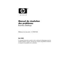 manuel de résolution des problèmes - HP Business Support Center