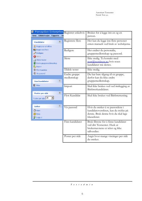 Brukerdokumentasjon TestStation Admin - Datakortet as