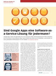 Sind Google Apps eine Software-as- a-Service-Lösung für ... - Zeix AG