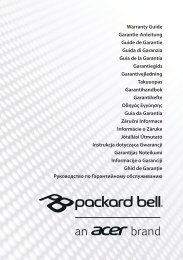 PACKARD BELL LIMITED WARRANTY