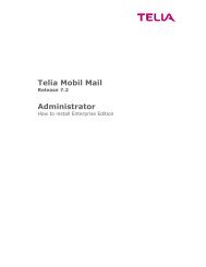 Telia Mobil Mail Administrator