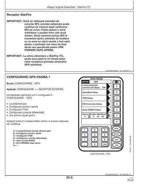 StarFire™ iTC și RTK - StellarSupport - John Deere