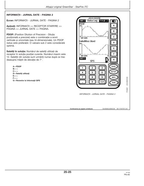 StarFire™ iTC și RTK - StellarSupport - John Deere