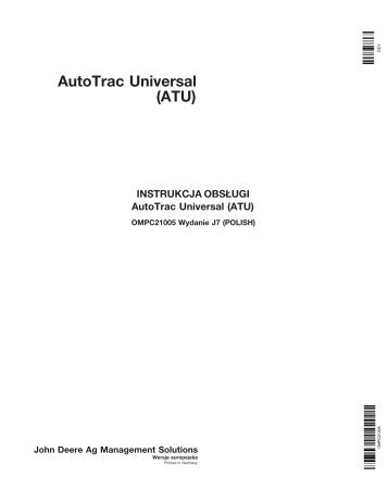 AutoTrac Universal (ATU) - StellarSupport - John Deere