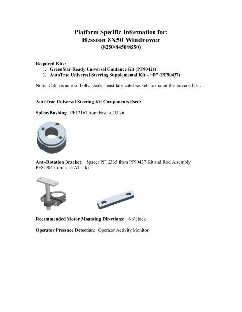 Hesston 8X50 Windrower - StellarSupport