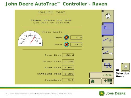 AutoTrac Controller User Interface - StellarSupport - John Deere