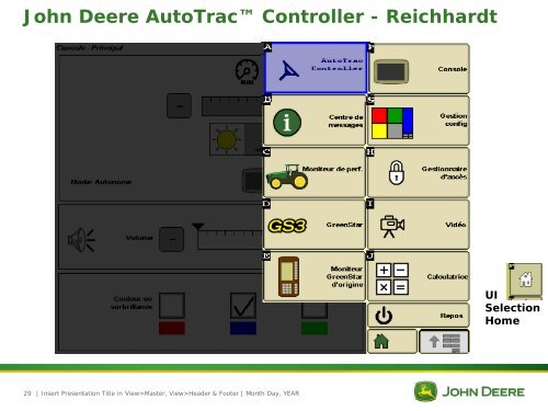 AutoTrac Controller User Interface - StellarSupport - John Deere