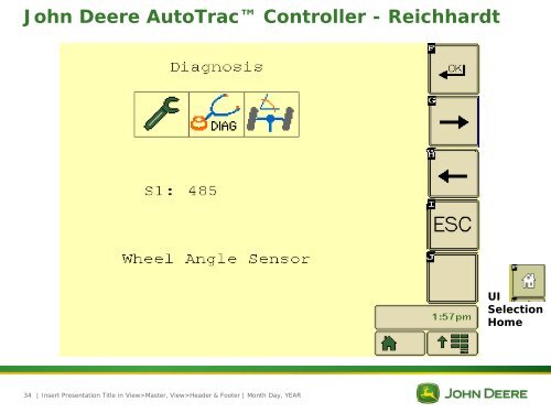 AutoTrac Controller User Interface - StellarSupport - John Deere