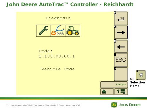 AutoTrac Controller User Interface - StellarSupport - John Deere