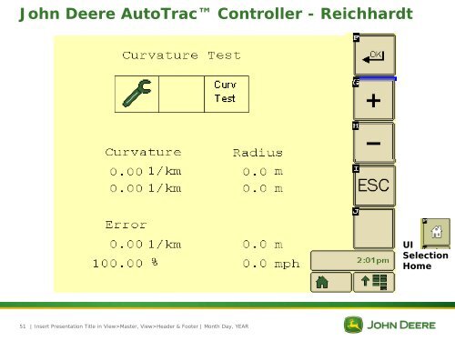 AutoTrac Controller User Interface - StellarSupport - John Deere