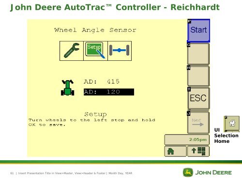 AutoTrac Controller User Interface - StellarSupport - John Deere
