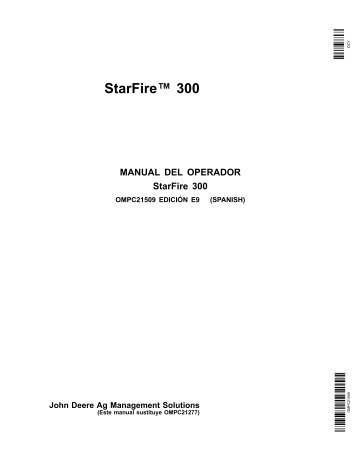 Receptor StarFire 300 - StellarSupport - John Deere