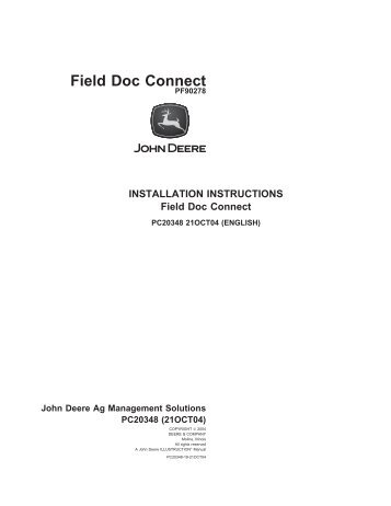 Field Doc Connect - StellarSupport - John Deere