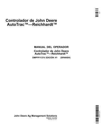 Controlador de John Deere AutoTrac™—Reichhardt™