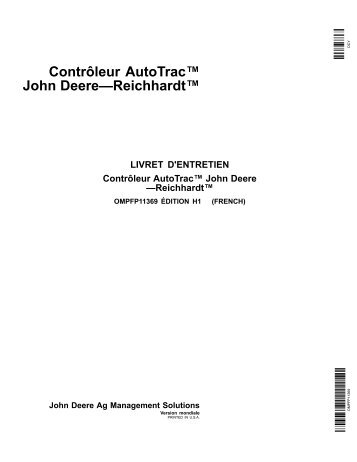 Contrôleur AutoTrac™ John Deere—Reichhardt™ - StellarSupport ...
