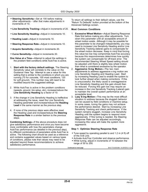 John Deere AutoTrac™ Controller - StellarSupport - John Deere