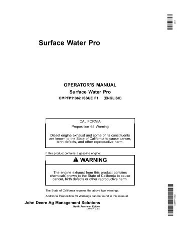 Surface Water Pro Plus (for 2630) - StellarSupport - John Deere