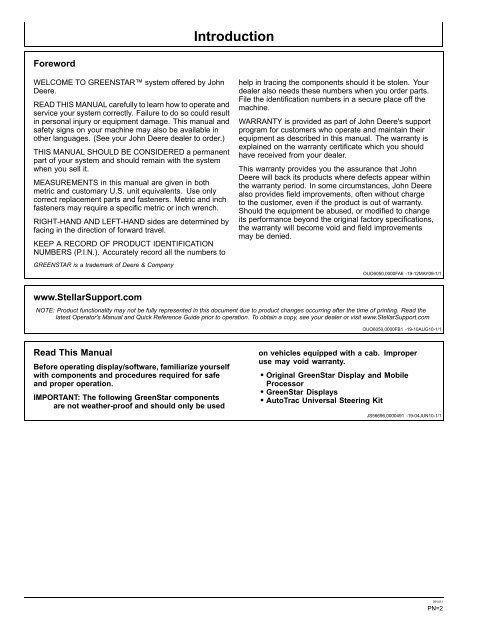 AutoTrac Universal (ATU) - StellarSupport - John Deere