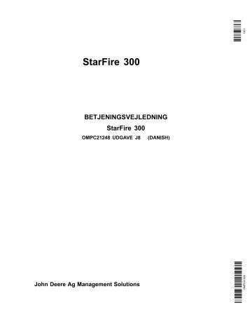 StarFire 300 modtager - StellarSupport - John Deere