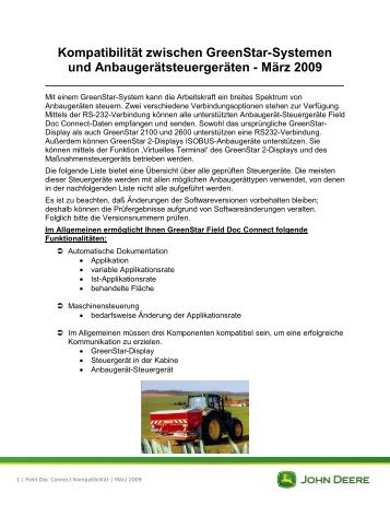 März 2009 - StellarSupport - John Deere