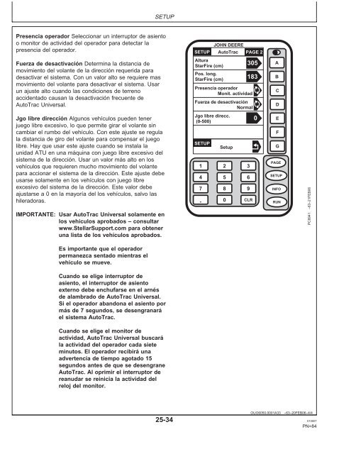 Sistemas de guiado GreenStar - StellarSupport - John Deere