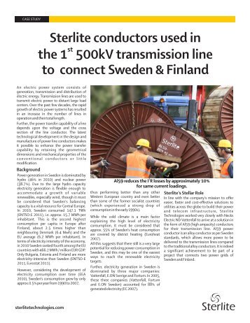 AL59 Conductors for Power Transmission Lines - Sterlite