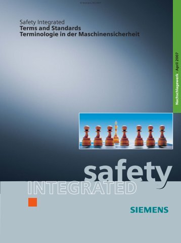 Safety Integrated - Terminologie in der Maschinensicherheit