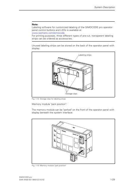 System Manual SIMOCODE pro Edition 03/2007
