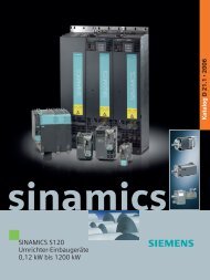SINAMICS S120 Umrichter-Einbaugeräte 0,12 kW bis 1200 kW