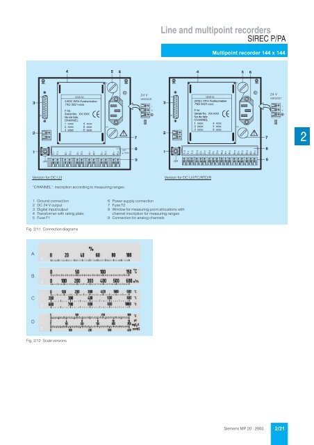 SIREC Recorders and Accessories Catalog MP 20 • 2003