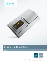 Katalog ET D1 10/2012 - Siemens Building Technologies