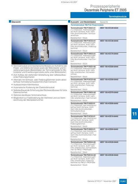 Prozessleitsystem SIMATIC PCS 7