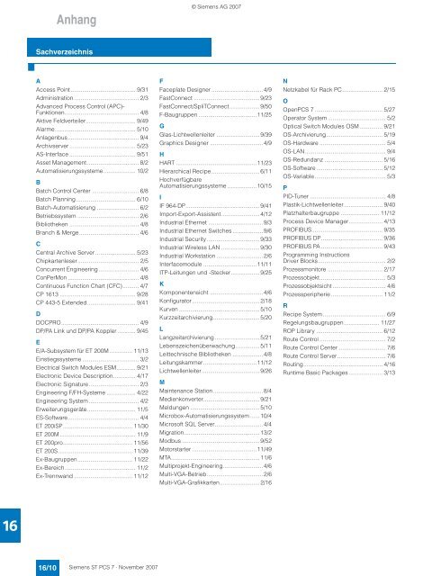 Prozessleitsystem SIMATIC PCS 7