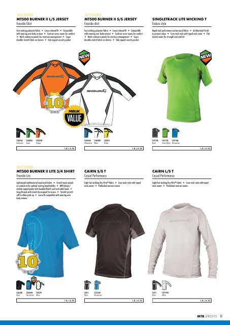 Technical cycle apparel