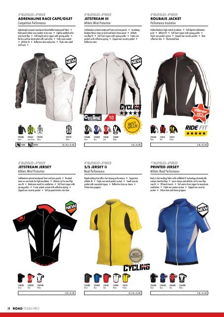 Technical cycle apparel