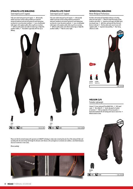 Technical cycle apparel