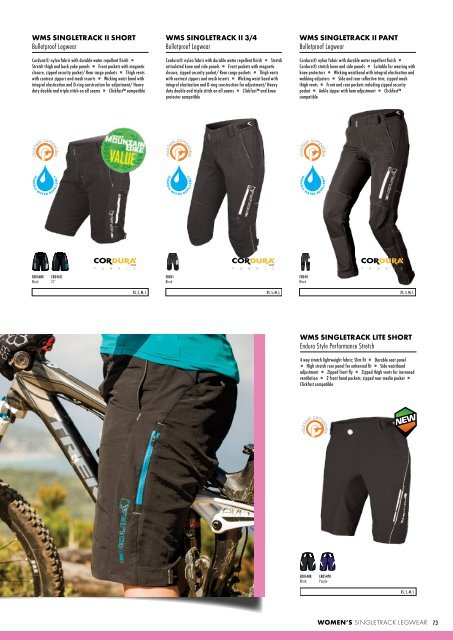 Technical cycle apparel