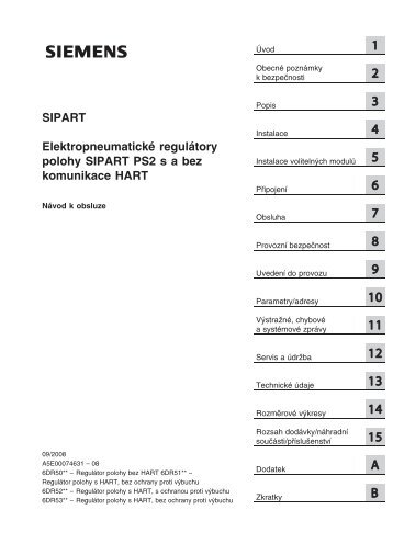 SIPART PS2 with and without HART communications